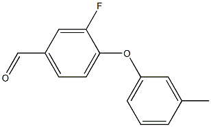 3-fluoro-4-(3-methylphenoxy)benzaldehyde 结构式