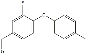 3-fluoro-4-(4-methylphenoxy)benzaldehyde 结构式