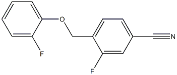 3-fluoro-4-[(2-fluorophenoxy)methyl]benzonitrile 结构式