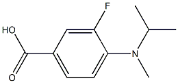 3-fluoro-4-[methyl(propan-2-yl)amino]benzoic acid 结构式