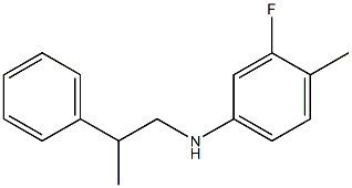 3-fluoro-4-methyl-N-(2-phenylpropyl)aniline 结构式