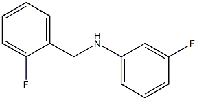 3-fluoro-N-[(2-fluorophenyl)methyl]aniline 结构式