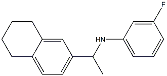 3-fluoro-N-[1-(5,6,7,8-tetrahydronaphthalen-2-yl)ethyl]aniline 结构式