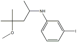 3-iodo-N-(4-methoxy-4-methylpentan-2-yl)aniline 结构式