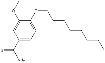 3-methoxy-4-(octyloxy)benzene-1-carbothioamide 结构式