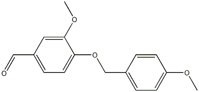3-methoxy-4-[(4-methoxybenzyl)oxy]benzaldehyde 结构式