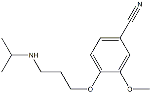 3-methoxy-4-[3-(propan-2-ylamino)propoxy]benzonitrile 结构式