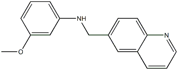 3-methoxy-N-(quinolin-6-ylmethyl)aniline 结构式