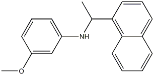 3-methoxy-N-[1-(naphthalen-1-yl)ethyl]aniline 结构式