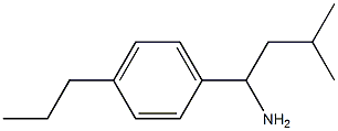 3-methyl-1-(4-propylphenyl)butan-1-amine 结构式