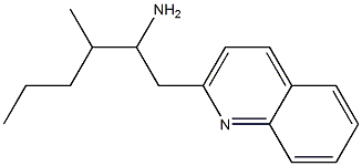 3-methyl-1-(quinolin-2-yl)hexan-2-amine 结构式