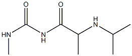 3-methyl-1-[2-(propan-2-ylamino)propanoyl]urea 结构式