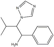 3-methyl-1-phenyl-2-(1H-1,2,4-triazol-1-yl)butan-1-amine 结构式