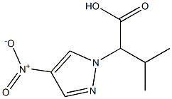 3-methyl-2-(4-nitro-1H-pyrazol-1-yl)butanoic acid 结构式