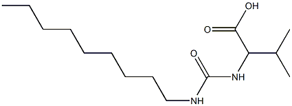 3-methyl-2-[(nonylcarbamoyl)amino]butanoic acid 结构式