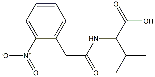 3-methyl-2-{[(2-nitrophenyl)acetyl]amino}butanoic acid 结构式