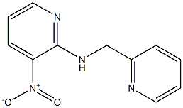 3-nitro-N-(pyridin-2-ylmethyl)pyridin-2-amine 结构式