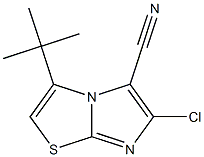 3-tert-butyl-6-chloroimidazo[2,1-b][1,3]thiazole-5-carbonitrile 结构式