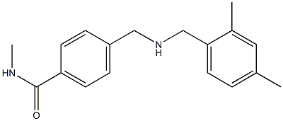 4-({[(2,4-dimethylphenyl)methyl]amino}methyl)-N-methylbenzamide 结构式