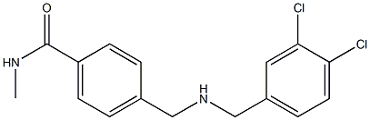 4-({[(3,4-dichlorophenyl)methyl]amino}methyl)-N-methylbenzamide 结构式