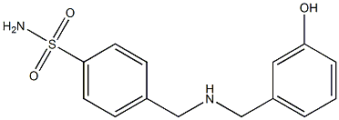 4-({[(3-hydroxyphenyl)methyl]amino}methyl)benzene-1-sulfonamide 结构式