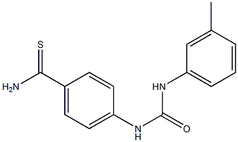 4-({[(3-methylphenyl)amino]carbonyl}amino)benzenecarbothioamide 结构式