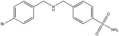 4-({[(4-bromophenyl)methyl]amino}methyl)benzene-1-sulfonamide 结构式