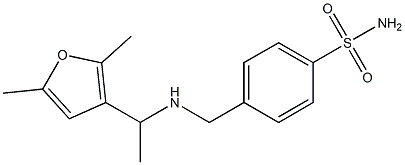 4-({[1-(2,5-dimethylfuran-3-yl)ethyl]amino}methyl)benzene-1-sulfonamide 结构式