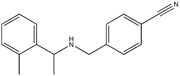 4-({[1-(2-methylphenyl)ethyl]amino}methyl)benzonitrile 结构式