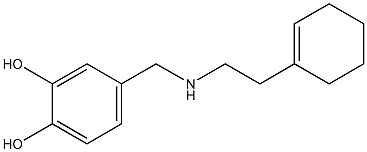 4-({[2-(cyclohex-1-en-1-yl)ethyl]amino}methyl)benzene-1,2-diol 结构式