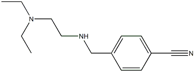 4-({[2-(diethylamino)ethyl]amino}methyl)benzonitrile 结构式