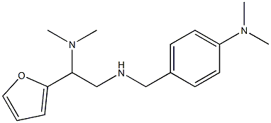 4-({[2-(dimethylamino)-2-(furan-2-yl)ethyl]amino}methyl)-N,N-dimethylaniline 结构式