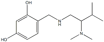 4-({[2-(dimethylamino)-3-methylbutyl]amino}methyl)benzene-1,3-diol 结构式