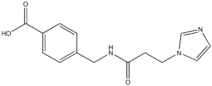 4-({[3-(1H-imidazol-1-yl)propanoyl]amino}methyl)benzoic acid 结构式