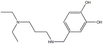 4-({[3-(diethylamino)propyl]amino}methyl)benzene-1,2-diol 结构式