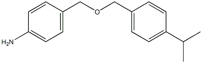 4-({[4-(propan-2-yl)phenyl]methoxy}methyl)aniline 结构式
