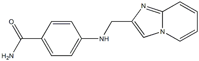 4-({imidazo[1,2-a]pyridin-2-ylmethyl}amino)benzamide 结构式