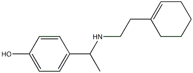 4-(1-{[2-(cyclohex-1-en-1-yl)ethyl]amino}ethyl)phenol 结构式