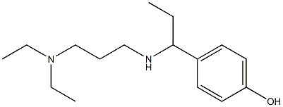 4-(1-{[3-(diethylamino)propyl]amino}propyl)phenol 结构式