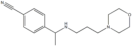 4-(1-{[3-(morpholin-4-yl)propyl]amino}ethyl)benzonitrile 结构式