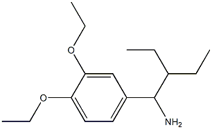 4-(1-amino-2-ethylbutyl)-1,2-diethoxybenzene 结构式