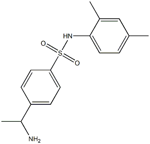 4-(1-aminoethyl)-N-(2,4-dimethylphenyl)benzene-1-sulfonamide 结构式