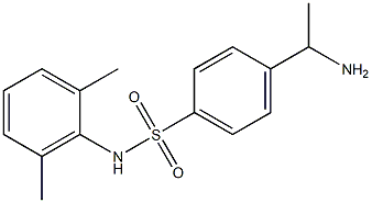 4-(1-aminoethyl)-N-(2,6-dimethylphenyl)benzene-1-sulfonamide 结构式