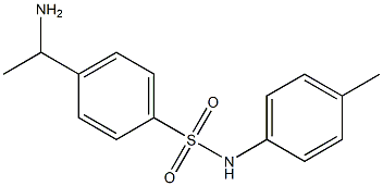 4-(1-aminoethyl)-N-(4-methylphenyl)benzene-1-sulfonamide 结构式