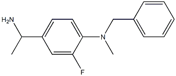 4-(1-aminoethyl)-N-benzyl-2-fluoro-N-methylaniline 结构式