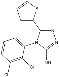 4-(2,3-dichlorophenyl)-5-(thiophen-2-yl)-4H-1,2,4-triazole-3-thiol 结构式