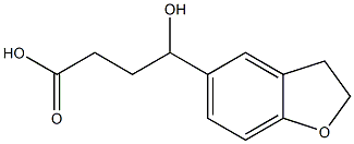 4-(2,3-dihydro-1-benzofuran-5-yl)-4-hydroxybutanoic acid 结构式