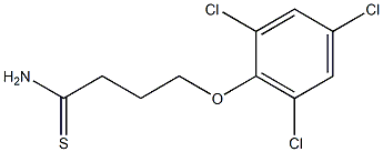 4-(2,4,6-trichlorophenoxy)butanethioamide 结构式