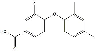 4-(2,4-dimethylphenoxy)-3-fluorobenzoic acid 结构式