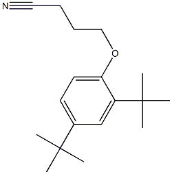 4-(2,4-di-tert-butylphenoxy)butanenitrile 结构式